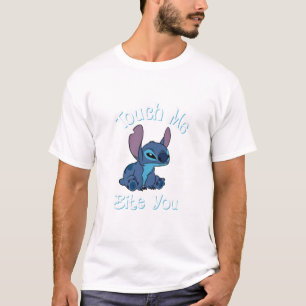 Camiseta Stitch me toca e eu te mordo de graça para os fã