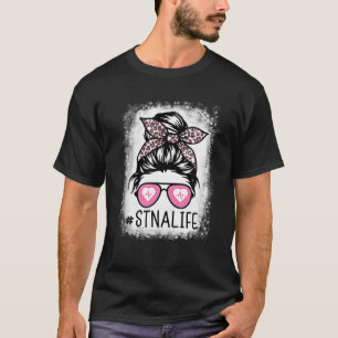 Camiseta STNA Branqueado Estado De Cabelo Mensal Testado En