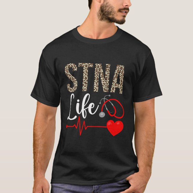 Camiseta Stna Life Tested Nurdy Assistant Leopard S (Frente)