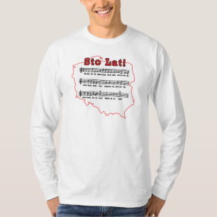Camiseta Sto Lat! Mapa Polonês da Música