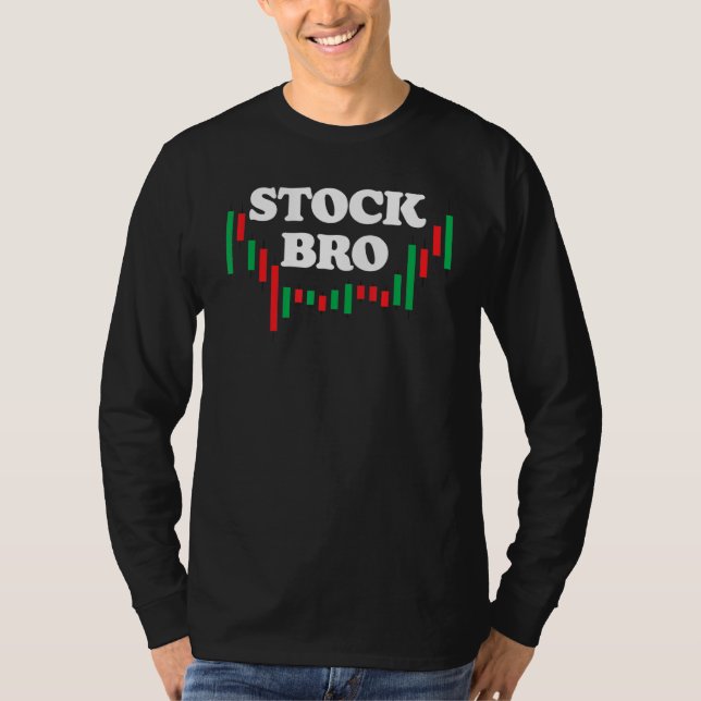 Camiseta Stock Bro! Bolsa de Valores Funny Candlestick I (Frente)