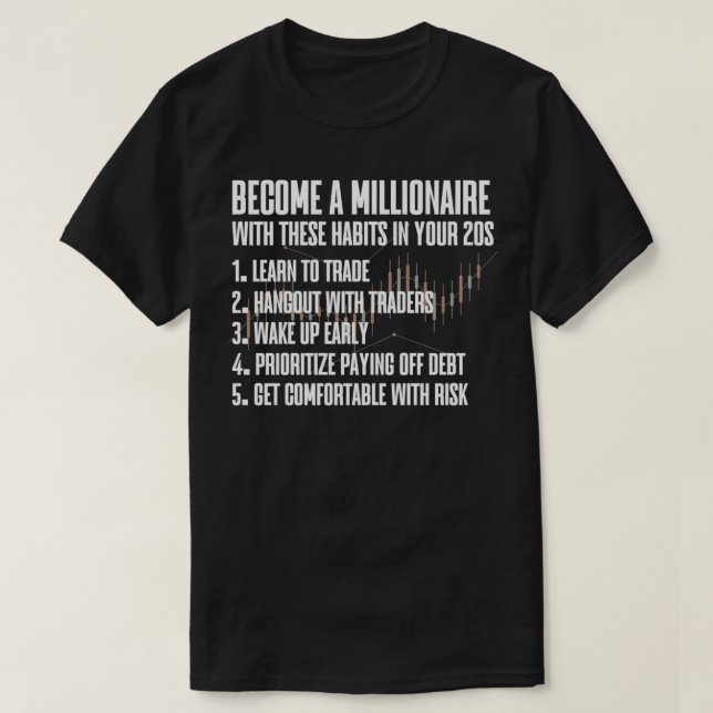 Camiseta Stock Market Trader Diz 14 (Frente do Design)