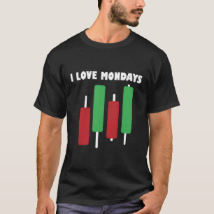 Camiseta Stock Market Trader Investor Ch I Love Mondays