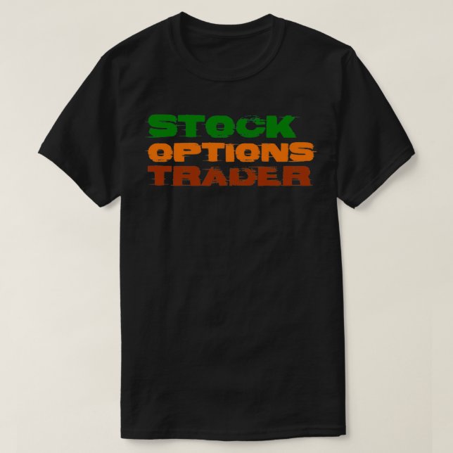 Camiseta Stock Options Trader (Frente do Design)