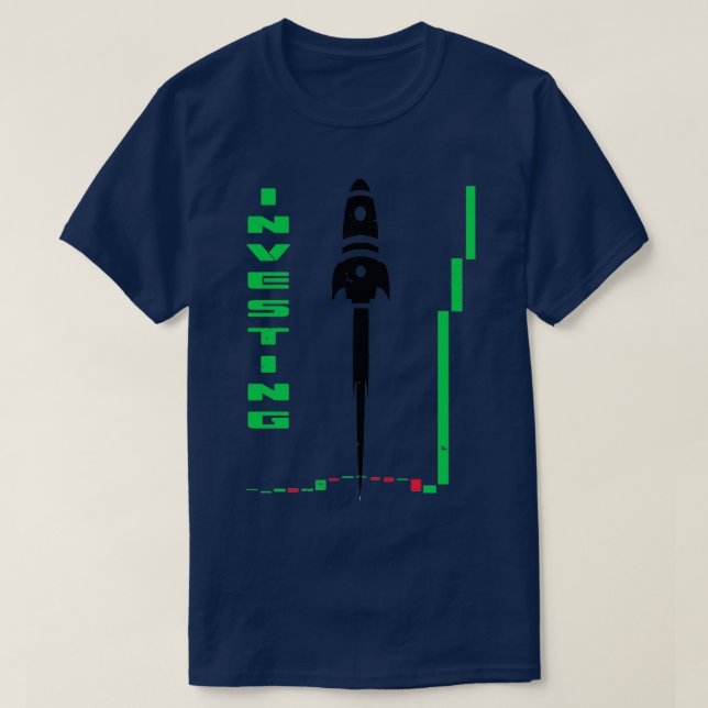 Camiseta Stock Rocket Investing (Frente do Design)