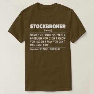 Camiseta Stockbroker Noun Investment Investment Expert Funn