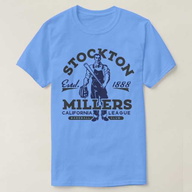 Camiseta Stockton Millers Baseball (Frente do Design)