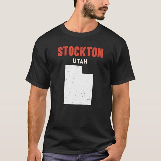 Camiseta Stockton Utah State America Viagem Utahan (Frente)