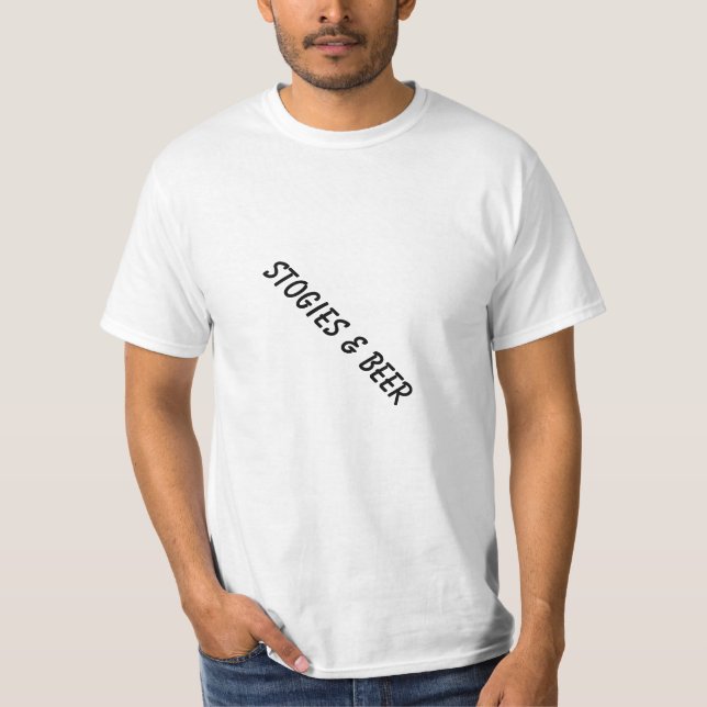 Camiseta stogies & cerveja (Frente)