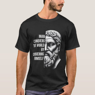 Camiseta Stoic Filósofo Zeno, Motivação De Citação Cidadã