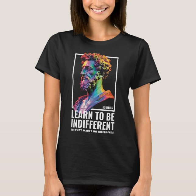 Camiseta Stoic Philosopher Wisdom Marcus Aurélio Filosoph (Frente)