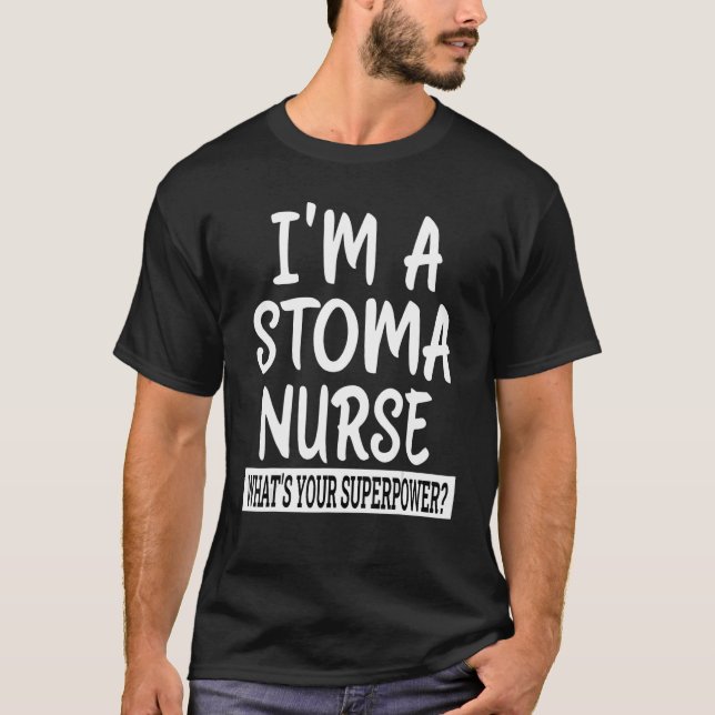 Camiseta Stoma Nurse Enfermeiro Escola de Enfermagem e Apre (Frente)