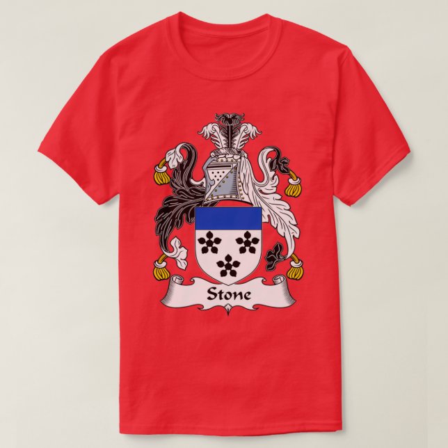 Camiseta Stone Coat of Arms Family Crest 1  (Frente do Design)