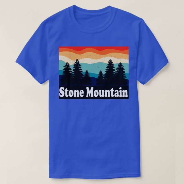 Camiseta Stone Mountain Georgia Retro (Frente do Design)