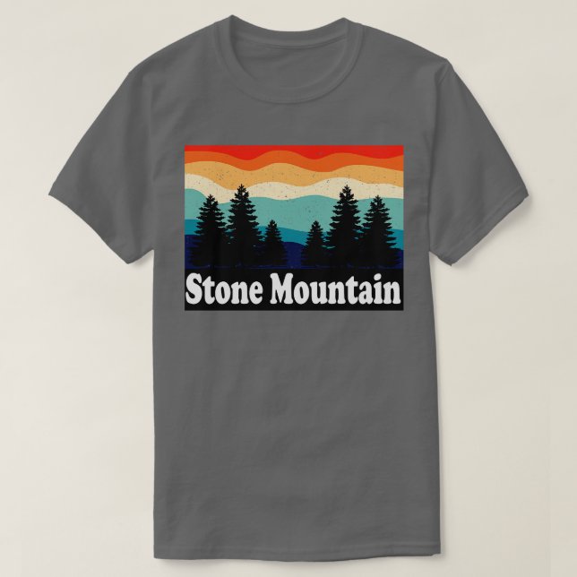 Camiseta Stone Mountain Georgia Retro (Frente do Design)