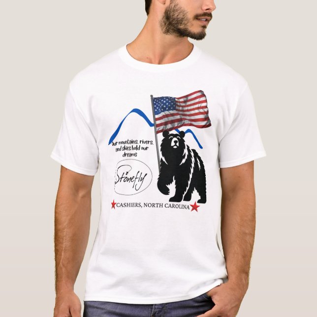Camiseta Stonefly Tshirt para os Patriotas (Frente)