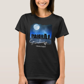 Camiseta Stonehenge England Souvenir Stonehenge À Noite