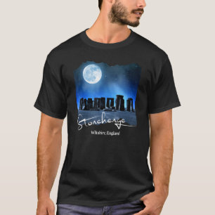 Camiseta Stonehenge England Souvenir Stonehenge À Noite