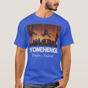 Camiseta Stonehenge England SouvenirStonehenge À Noite