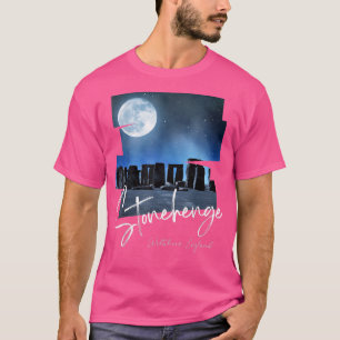 Camiseta Stonehenge England SouvenirStonehenge À Noite