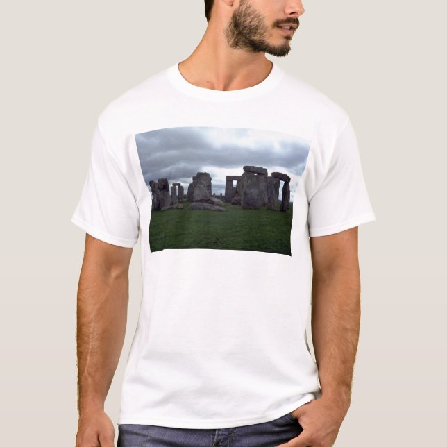 Camiseta Stonehenge, formação de rocha de Inglaterra (Frente)