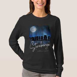 Camiseta Stonehenge Inglaterra Souvenir Stonehenge À Noit