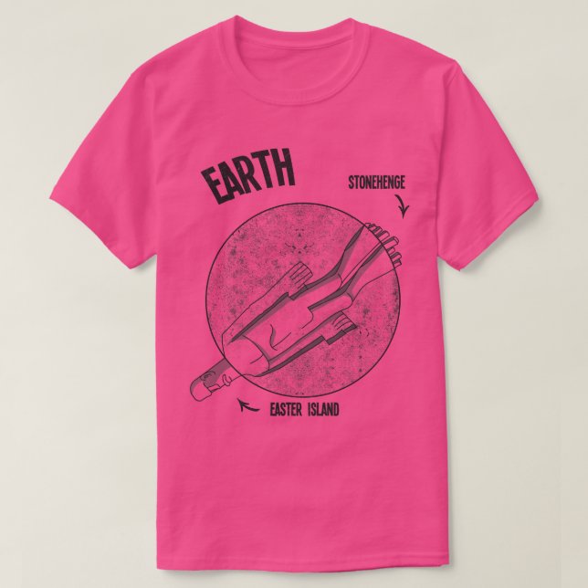 Camiseta Stonehenge Meme Engraçado Terra (Frente do Design)
