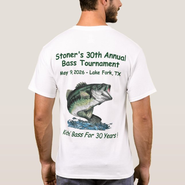 Camiseta Stoner's 30th Bass Tournament (Verso)