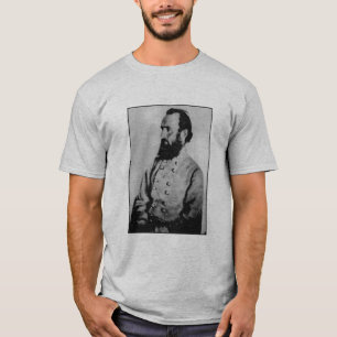 Camiseta Stonewall Jackson e citações - cinza