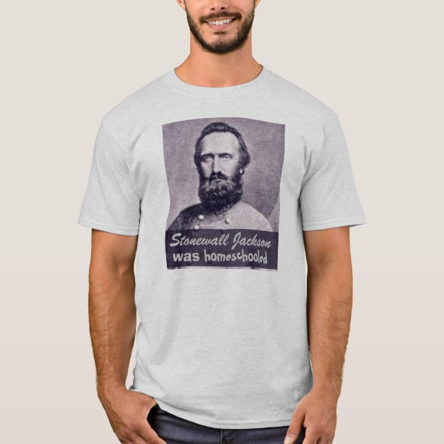 Camiseta Stonewall Jackson era Homeschooled (Frente)