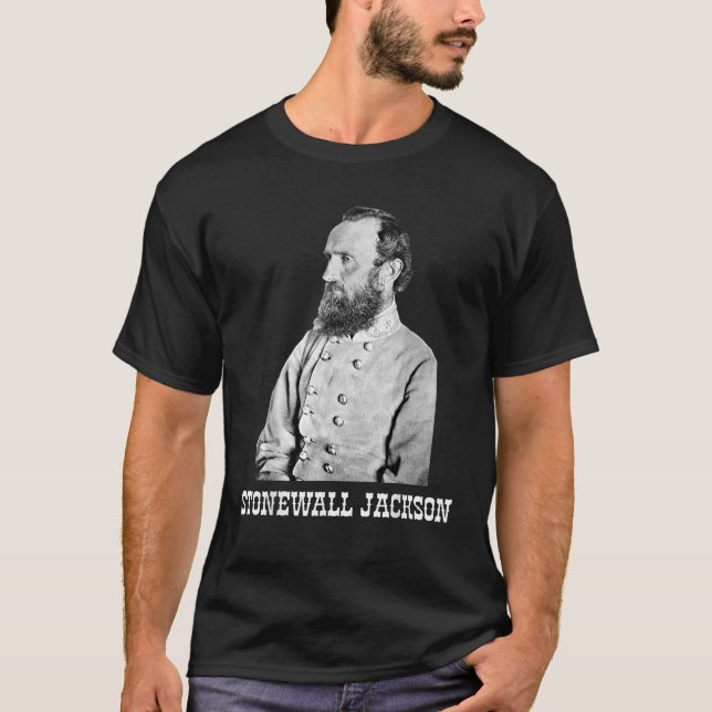 Camiseta Stonewall Jackson - História da Guerra Civil Ameri (Frente)