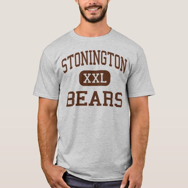 Camiseta Stonington - ursos - alto - Pawcatuck Connecticut (Frente)