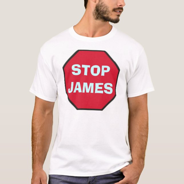 Camiseta stop_blank, STOPJAMES (Frente)