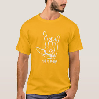 Camiseta Stop Bullying for Elementary School | Be a Buddy 