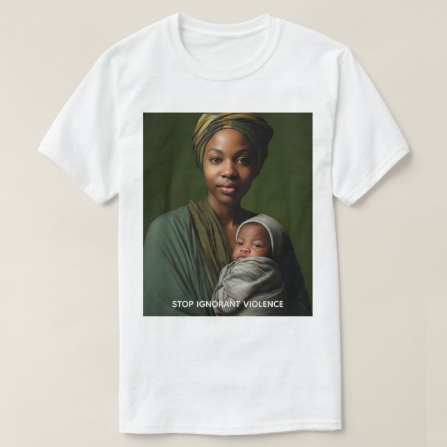 Camiseta Stop Ignorant Violence T-Shirt (Frente do Design)
