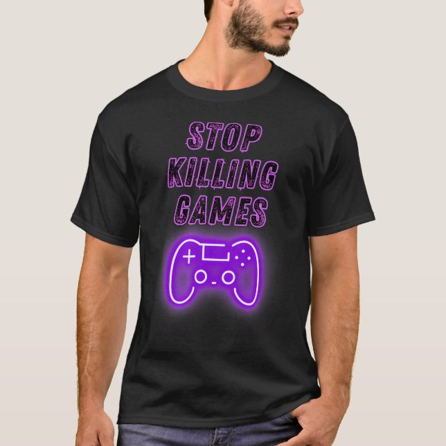 Camiseta Stop Killing Games Gamer Controller Video Games Ga (Frente)