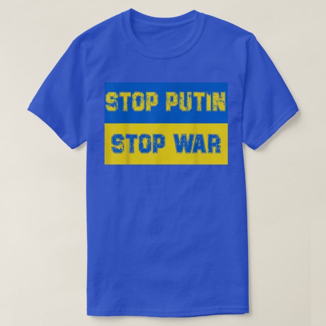 Camiseta Stop putin stop war  (Frente do Design)
