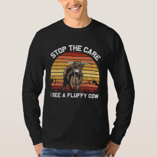 Camiseta Stop the Care I See Funny highland cattle