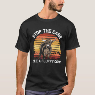 Camiseta Stop the Care I See Funny highland cattle
