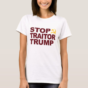 Camiseta "Stop Traitor Trump" t-shirt feminina