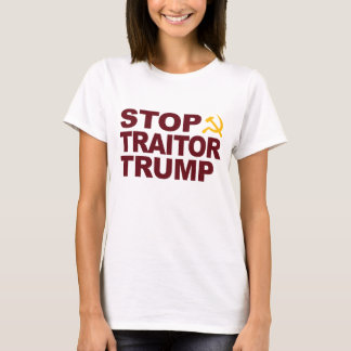 Camiseta "Stop Traitor Trump" t-shirt feminina