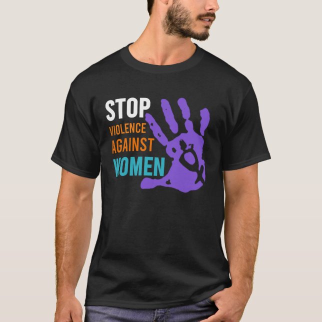 Camiseta Stop Violence Against Women s (Frente)