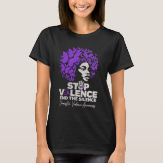 Camiseta Stop Violence End The Silence Domestic AwarT-Shirt
