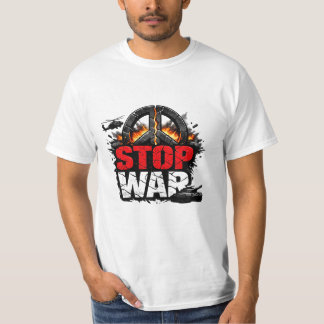 Camiseta Stop War Peace Graphic T-Shirt – Stand for Peace