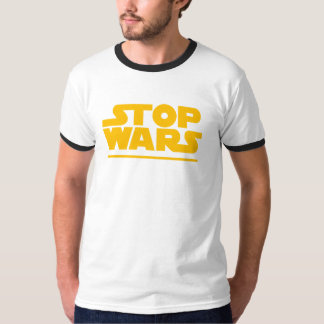 Camiseta Stop Wars Parody Logo