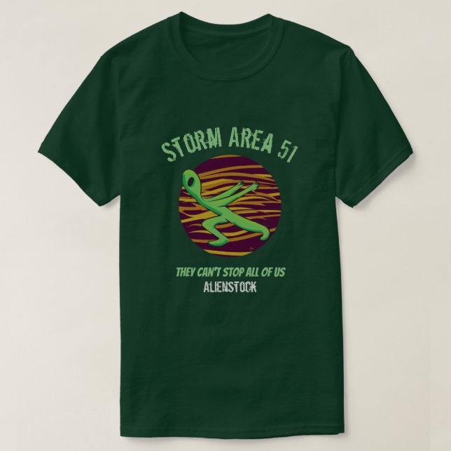 Camiseta Storm Area 51 Alienstock t-shirt (Frente do Design)