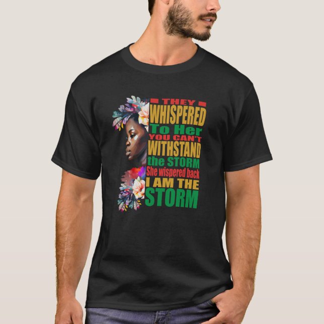 Camiseta Storm BLM Black African Pride Black History Month (Frente)