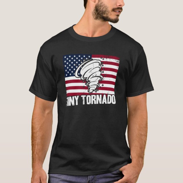 Camiseta Storm Chaser Furricane Meteorology Tiny Tornado EU (Frente)