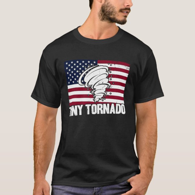 Camiseta Storm Chaser Furricane Meteorology Tiny Tornado EU (Frente)