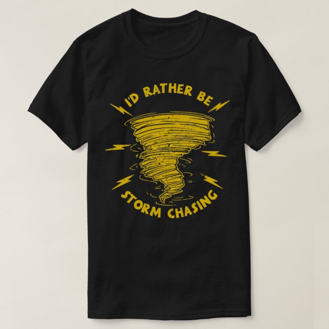Camiseta Storm Chaser Tornado Meteorologist Meteorology 3 (Frente do Design)